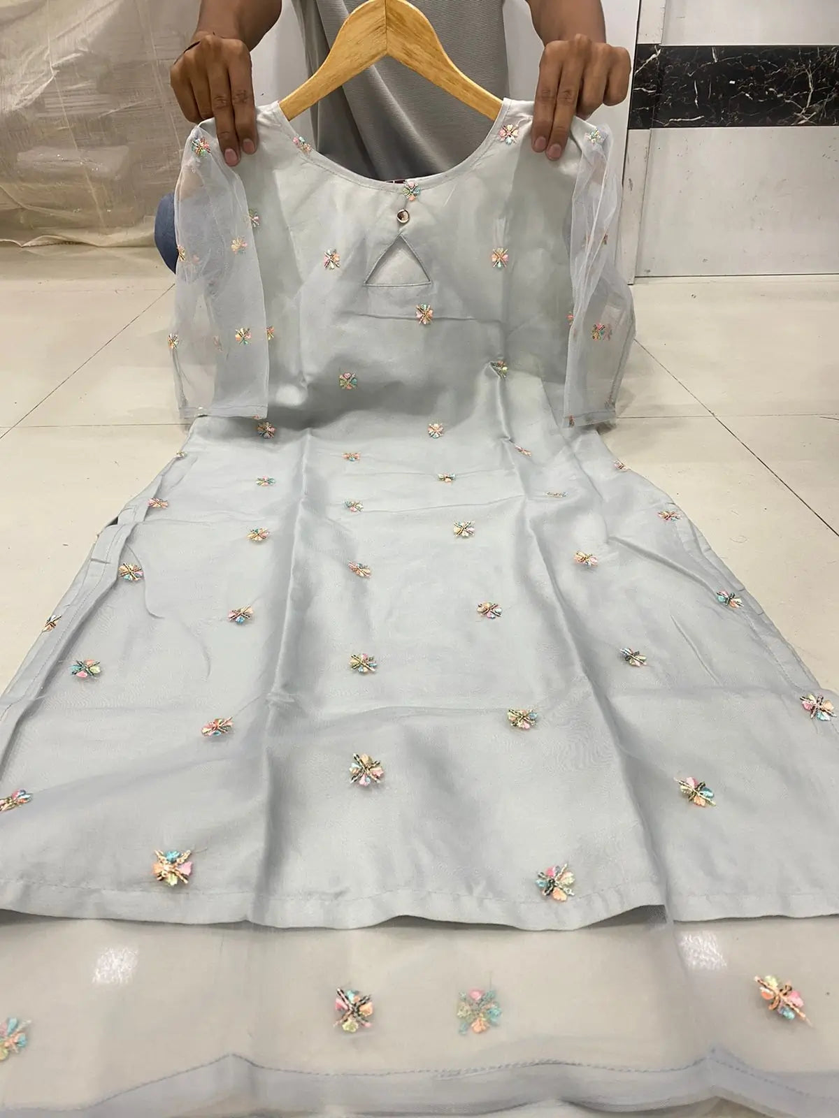 SILVER KURTI