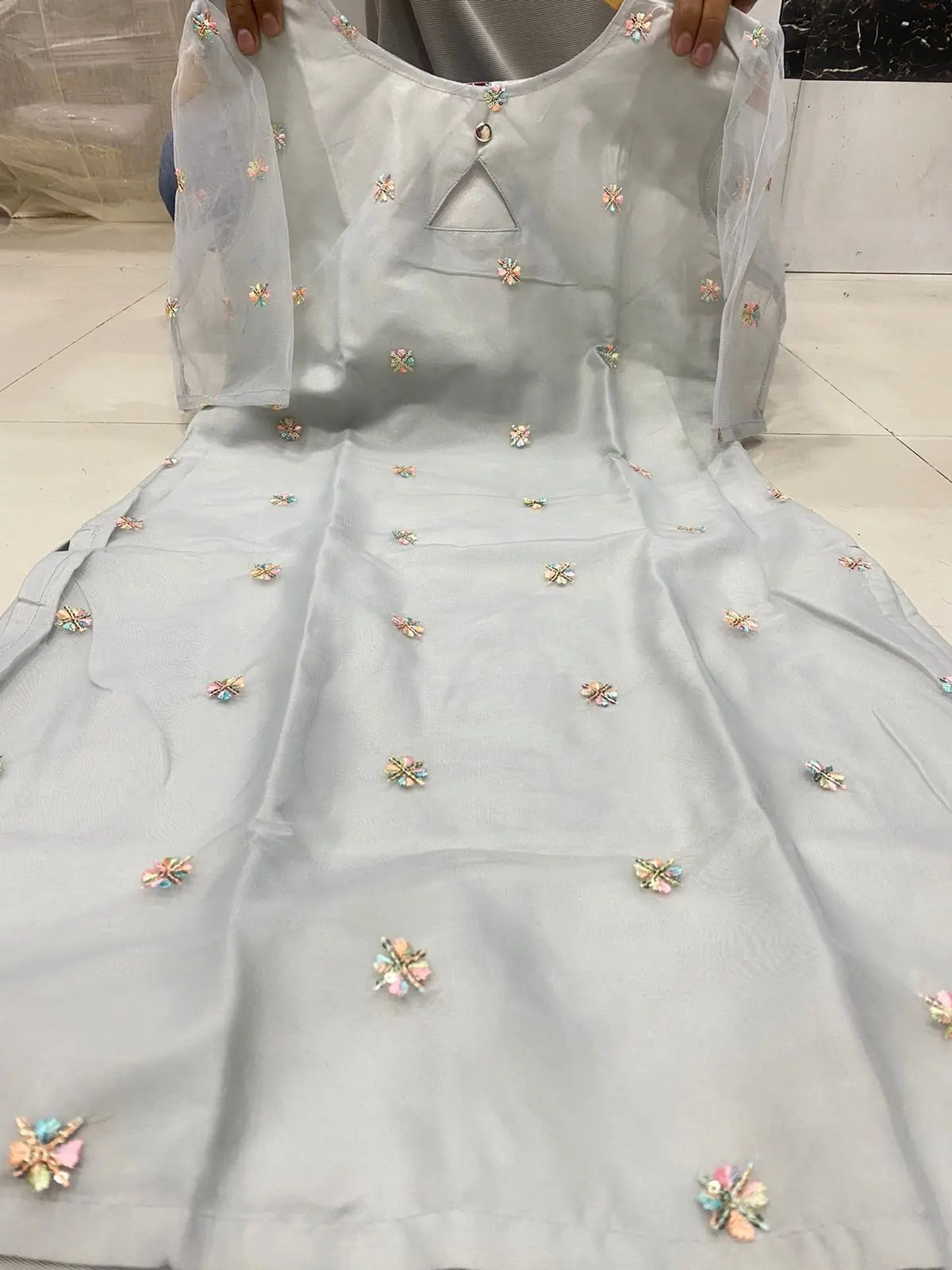 SILVER KURTI