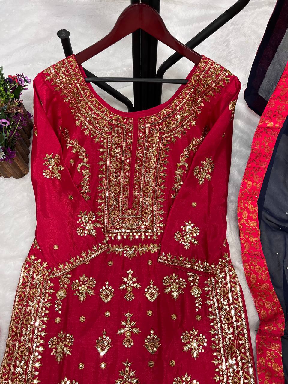 SEQUENCE WORK KURTI PLAZO