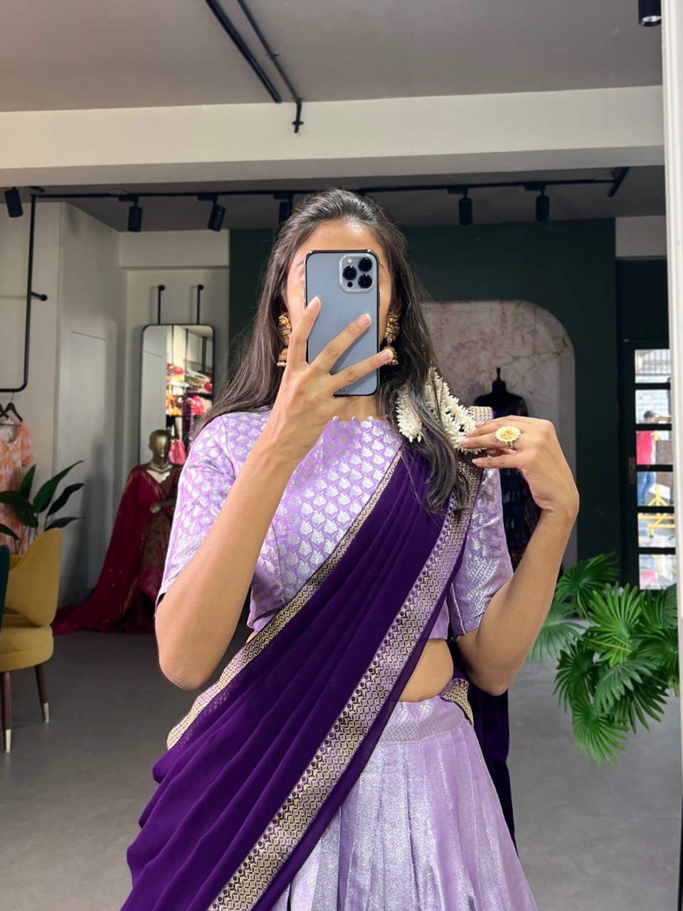 JACQUARD LEHENGA CHOLI