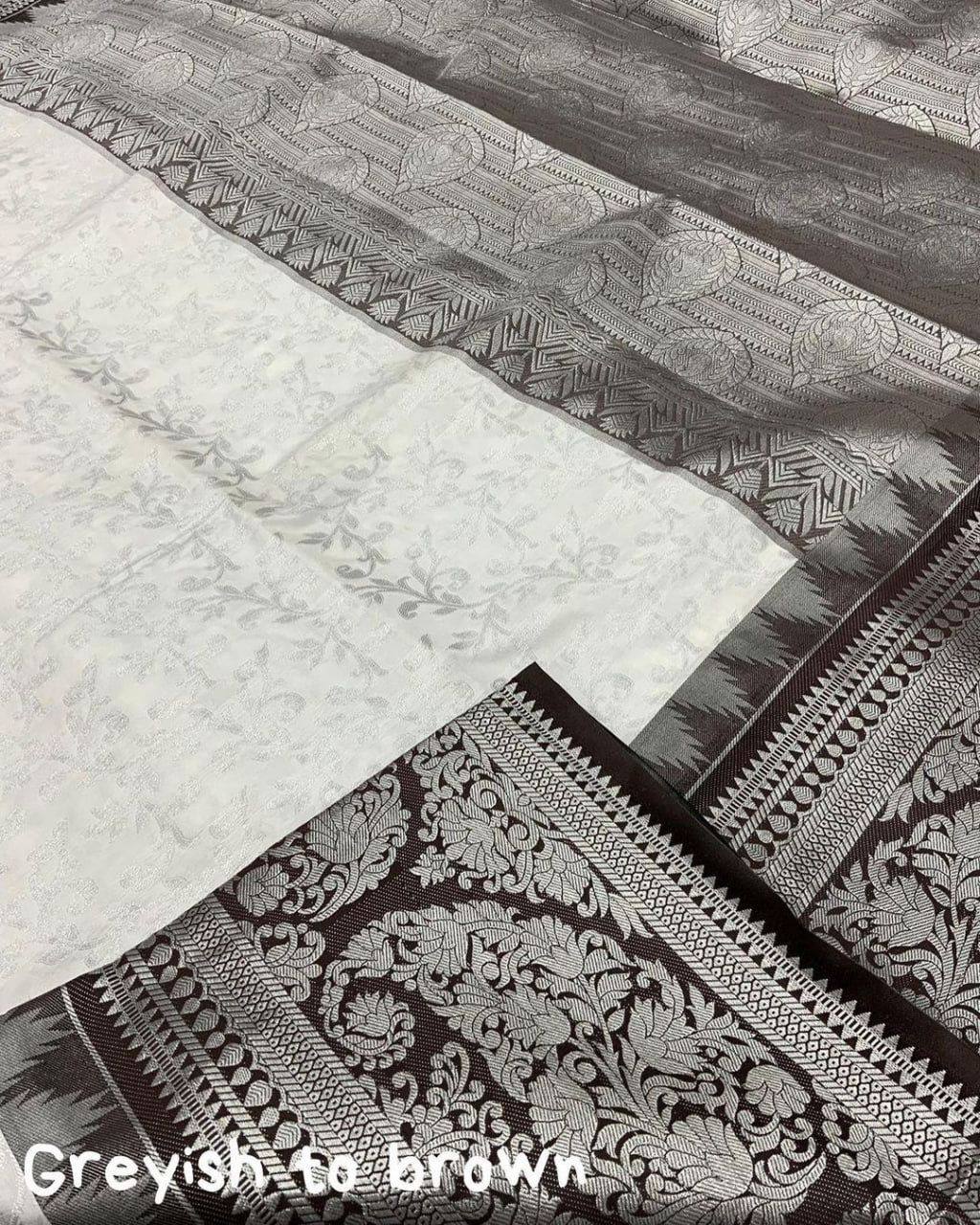 Rich Drape Organic Banarasi Lichi Silk Wedding Saree