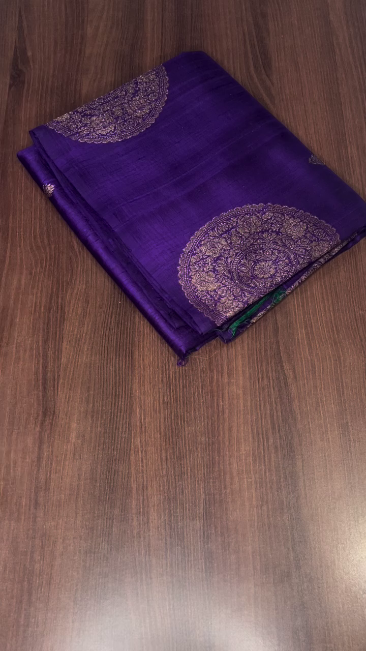 Royal Violet Silk Saree