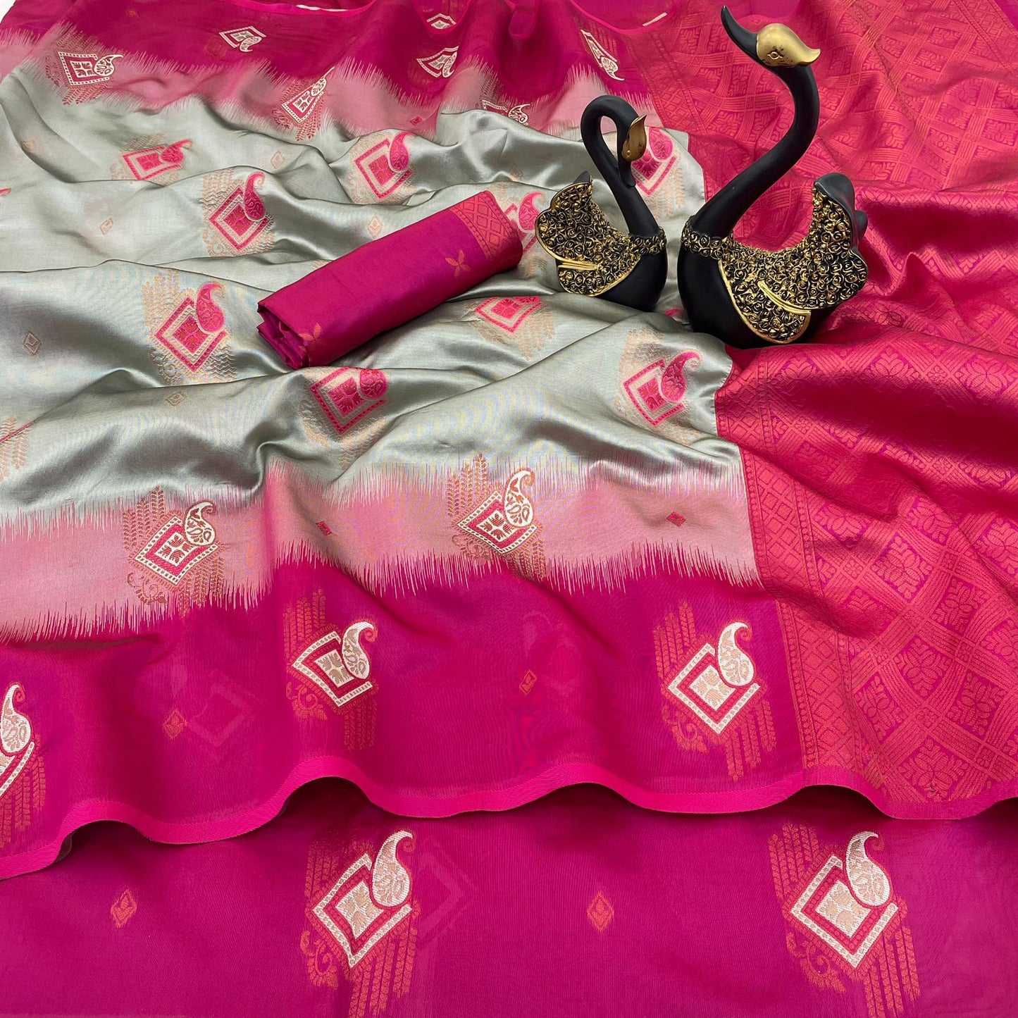 Premium Kuber Pattu Silk Saree for Wedding & Party Wear