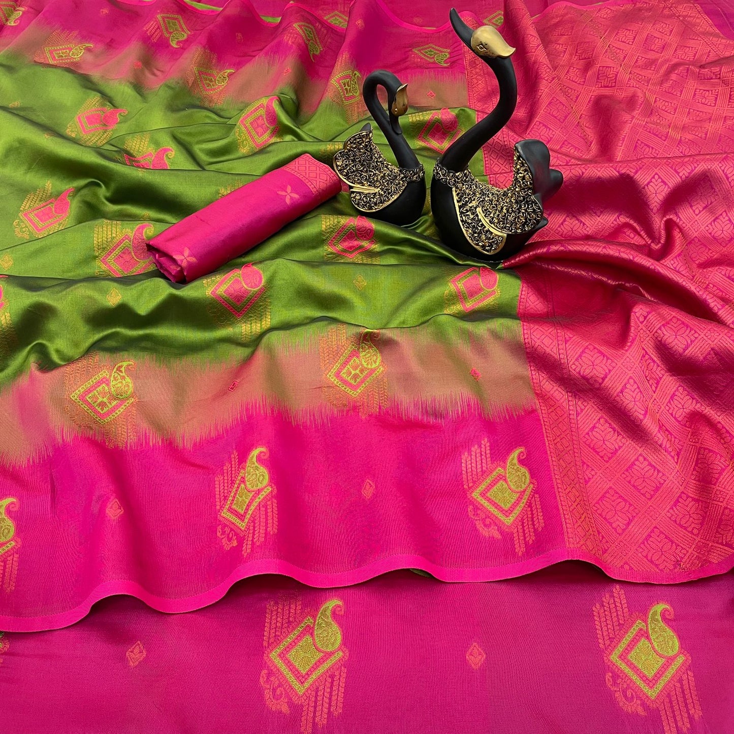Premium Kuber Pattu Silk Saree for Wedding & Party Wear