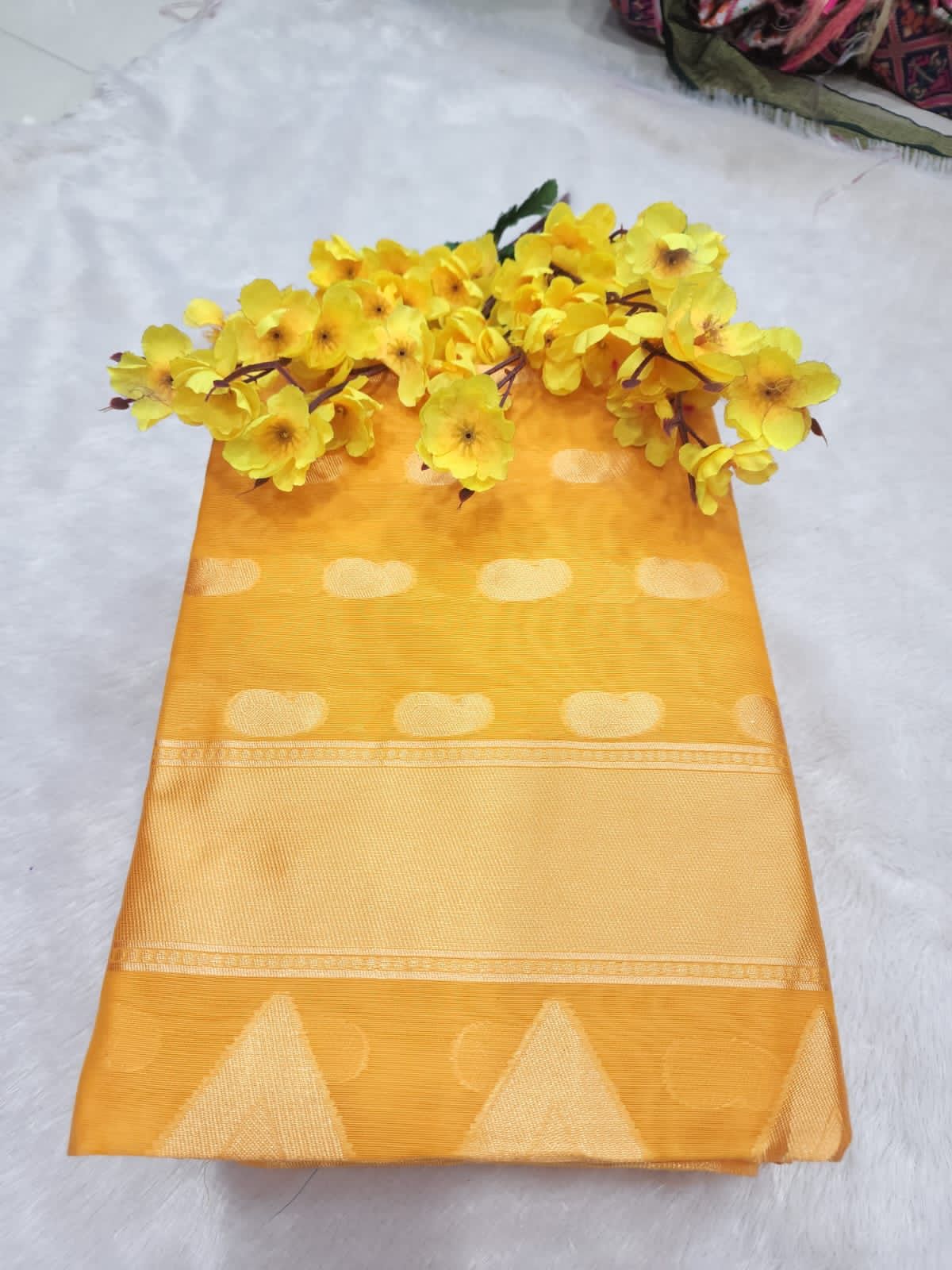 Organic Banarasi Wedding Saree – Light & Comfortable