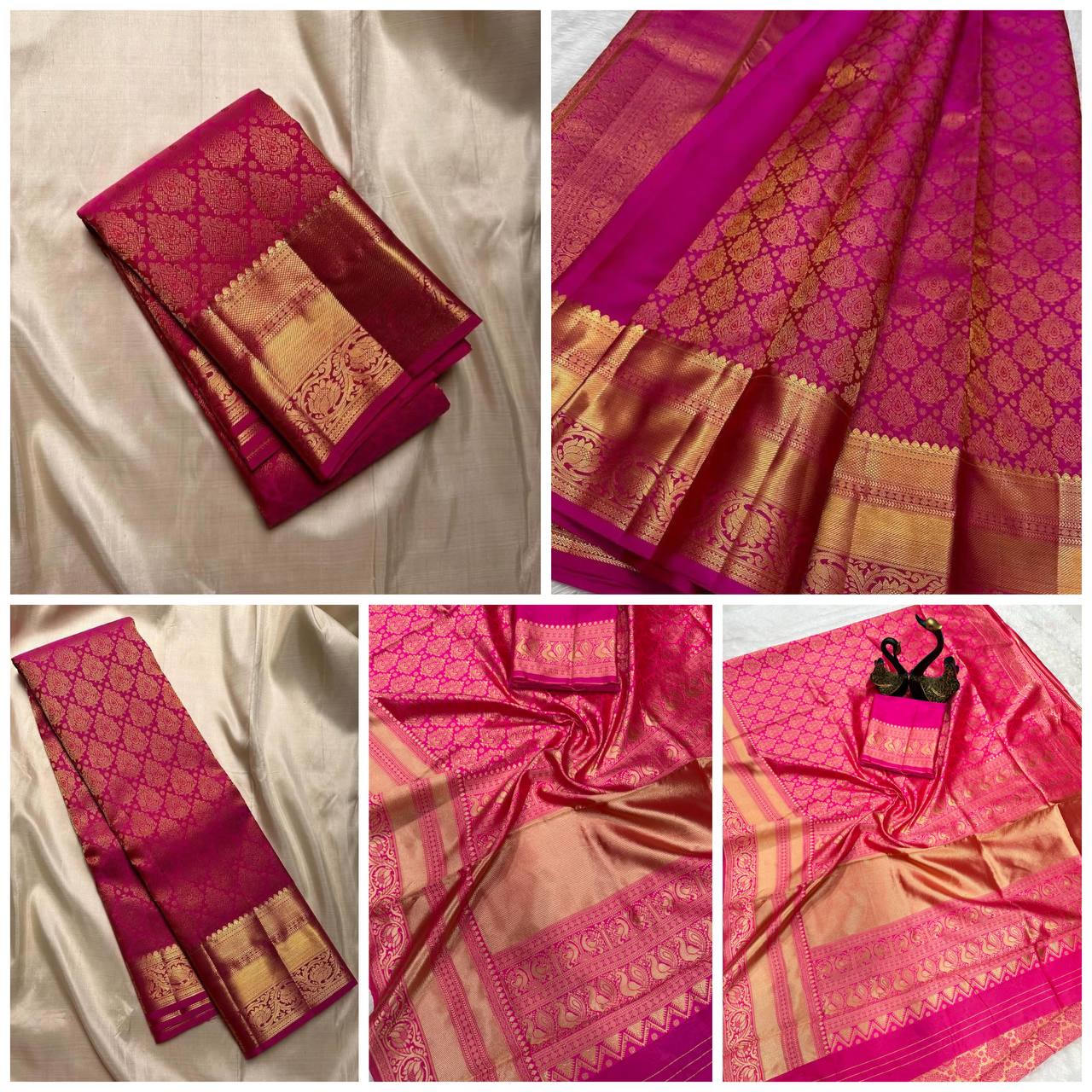 Light Comfort Organic Banarasi Lichi Silk Wedding Saree