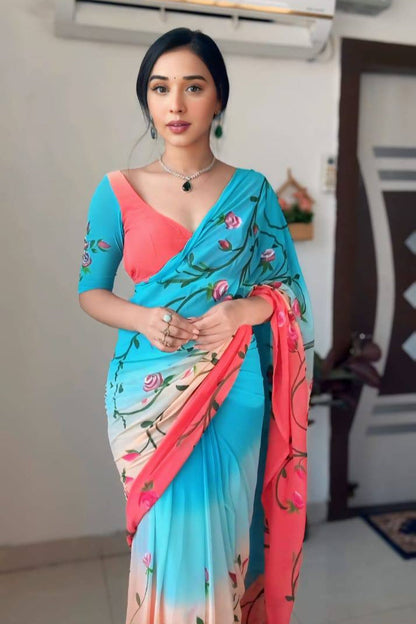 706-SOFT GEOGETTE SAREE