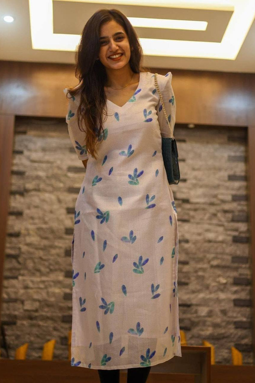 KOTA DORIYA PRINT KURTI