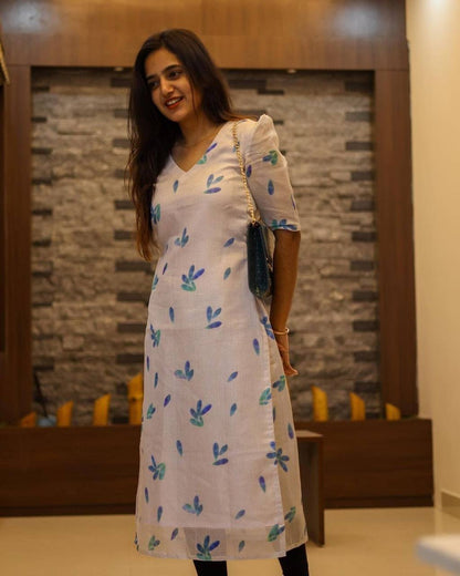 KOTA DORIYA PRINT KURTI